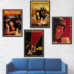 Klasyczny film Pulp Fiction retro papier pakowy plakat Bar Cafe malarstwo dekoracyjne tapety w stylu vintage plakaty