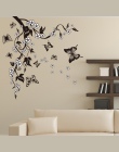 Kreatywny motyl kwiat oddział dekoracyjne naklejki ścienne wystrój domu salon dekoracje pcv naklejki ścienne Diy Mural Art