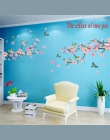 1 pc Sakura naklejki ścienne dla dzieci pokoje sypialnia salon DIY Art PVC piękne drzewo kwiatowe wymienny tapeta wystrój domu n