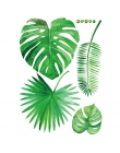 DIY liści palmowych tropikalny rafia liście drzewa naklejki ścienne Vinyl Mural Art dla dzieci naklejki ścienne do pokoju wystró