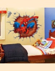 % 45*50 cm hot 3d otwór słynnej kreskówki film spiderman naklejki ścienne dla dzieci pokoje chłopców prezenty poprzez naklejki ś