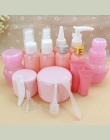 Podróż kosmetyki butelka różowy butelka z rozpylaczem usta butelka dziób krem maska box wash butelki