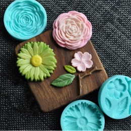 Aouke w kształcie kwiatu silikonowa formy DIY ciasto kremówki formy czekoladowe krówki narzędzie do pieczenia naczynia