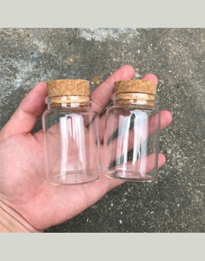 80 ml szklane butelki z korkami małe przezroczyste Mini puste szklane fiolki słoiki pojemnik jasne żywności Botlles ekologiczne 
