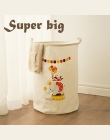 Koszyk piknikowy stojak kosz na bieliznę pudełko do przechowywania zabawek Super duża torba bawełna do prania brudne ubrania duż