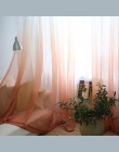 Zasłony kolor gradientu druku woal szary okna nowoczesne zasłony do salonu tiul Sheer tkaniny Rideaux Cortinas T & 185 #30