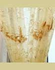 Francuski romantyczny Shining motyl haftowane woal zasłony Panel okno tekstylia domowe sypialnia zasłony Tulle Cortinas T & 344 