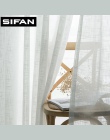 Japonia jednolity Tulle zasłony do sypialni okno Sheer zasłony do salonu kuchni nowoczesne woal zasłona rolety zasłony