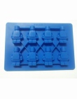 Ciasto narzędzia otworów Lego Mini rysunek robota taca na kostki lodu formy tort czekoladowy galaretki Jello silikonowe formy kr