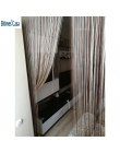 Jednolity kolor dekoracyjne zasłona sznurkowa 300*300 CM czarny biały beżowy klasyczna linia kurtyna okno vanlance room divider
