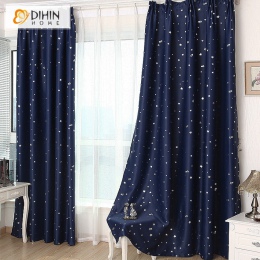 DIHIN 1 Panel gwiazda zasłony zaciemniające do sypialni zasłony do salonu dla dzieci zasłony pokojowe la cortina del apagon cort