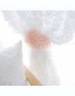 Duszpasterska koreański kreatywny biały koronki Sheer 3D Rose zasłony woal na zamówienie zasłony na okna dla małżeństwo salon za