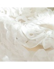 Duszpasterska koreański kreatywny biały koronki Sheer 3D Rose zasłony woal na zamówienie zasłony na okna dla małżeństwo salon za