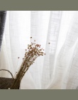 CITYINCITY Tulle amerykańska zasłony do salonu miękkie biały woal stałe obszarów wiejskich tiul zasłony do sypialni gotowe zasło