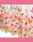 SaiDeng tanie motyl zasłony okno Tulle Voile Sheer Panel motyl zasłonki kuchenne salon stoffen okap 3D-30