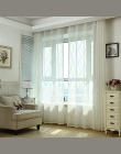 Zagęścić białe zasłony do salonu balkon nowoczesne paski zasłony tiulu okno sypialni Cortinados De Sala wp377 i 30