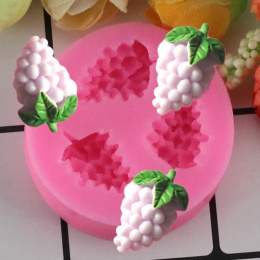 Mujiang winogrona formy silikonowe formy 3D Craft mydło formy kremówka ciasto dekorowanie formy czekoladowe cukierki Gumpaste Fi