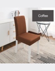 Jednolity kolor pokrowiec na krzesło elastan Stretch elastyczne pokrowce pokrowce na krzesła biała do jadalni kuchnia ślub banki