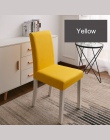 Jednolity kolor pokrowiec na krzesło elastan Stretch elastyczne pokrowce pokrowce na krzesła biała do jadalni kuchnia ślub banki