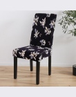 Elastan elastyczne drukowanie krzesło do jadalni narzuty nowoczesny wymienny anty-brudnej kuchni Seat Case elastyczny pokrowiec 
