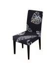 Drukowane elastyczny pokrowiec na krzesło pokrowce na krzesła zdejmować i prać stretch bankiet Hotel jadalnia pokój ramię pokrow