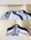 1 sztuk 37 cm wielofunkcyjne ubrania metalowe szafy wieszaki organizer odzieży suszarka do prania z hakiem oszczędność miejsca