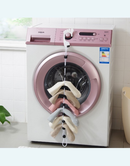 Vanzlife skarpety domowe wiszące liny kreatywny wielofunkcyjny mycia kosz na ubrania netto do mycia skarpetki pończochy suszenia