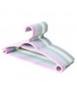 Kolorowe plastikowe wieszaki na ubrania kołki przeciwpoślizgowe suszenie wieszak na ubrania dla dorosłych i dzieci wieszak do su