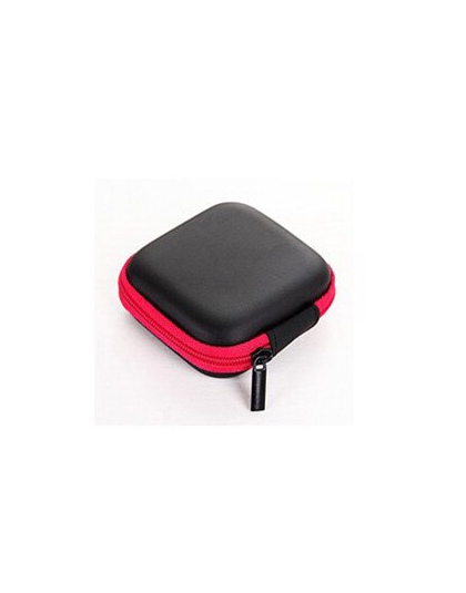 Hot Mini Zipper twardy futerał na słuchawki PU skóra torebka na słuchawki ochronne organizer na kable USB, przenośne etui na słu