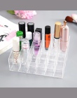 Nowy 24 siatki akrylowe makijaż organizator szminki kosmetyczne Box pudełko do przechowywania schowek na biżuterię uchwyt na sto