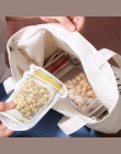 LMETJMA 12 sztuk Mason Jar torby na zamek błyskawiczny wielokrotnego użytku pojemnik na przekąski Saver torba szczelne żywności 