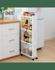 BNBS towarów do kuchni stojak do przechowywania lodówka bocznej półce 2/3/4 warstwa wymienny z koła łazienka organizator półka l