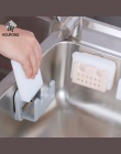 Łazienka kuchnia zlew do przechowywania gąbki mydła Rack organizator płuczki suchej wody kosz silne odsysanie szczotka do czyszc
