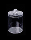 Nowy wacik przypadku cylindra akryl bin bawełna pudełko do przechowywania bawełna zmywacz do paznokci pojemnik trzymać dla zaosz