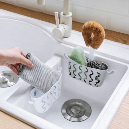LASPERAL plastikowy kosz do przechowywania uchwyt Kitchen Sink organizator do gąbek mydła płuczki dostawa do domu 15.2*8.2 cm wi