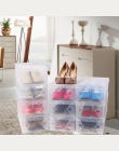 20 sztuk jasne składane z tworzywa sztucznego do przechowywania butów pudełka do układania w stos organizator De Zapatos pudełko