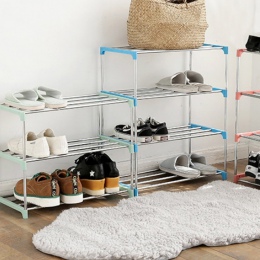 Proste wielu warstwa buta stojak ze stali nierdzewnej łatwy montaż półka do przechowywania szafka na buty