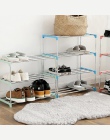 Proste wielu warstwa buta stojak ze stali nierdzewnej łatwy montaż półka do przechowywania szafka na buty