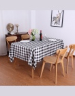 Proste i hojny w stylu wiejskim domu stół do jadalni tkaniny restauracja restauracja prostokątna piknik tkaniny czerwony kratkę 