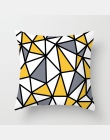 Fuwatacchi geometryczne poszewki na poduszki żółty i szary diament Wave poszewka na poduszkę na krzesło domowe ozdoba sofy kwadr
