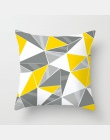 Fuwatacchi geometryczne poszewki na poduszki żółty i szary diament Wave poszewka na poduszkę na krzesło domowe ozdoba sofy kwadr