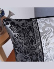 Meijuner w stylu Vintage czarny srebrny kwiatowy poszewka poszewka na poduszkę na samochód Sofa Decor poszewka na poduszkę podus