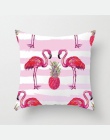 Mandala Tropical Flamingo Dream Catcher wzór poduszki dekoracyjne Monstera poszewka poliestrowa poszewka na poduszkę poszewka na