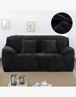 Pluszowe tkaniny pokrowiec na sofę 1/2/3/4 osobowa grube narzuty kanapa sofacovers stretch elastyczny tanie Sofa obejmuje czepek