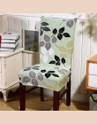 Druk kwiatowy Stretch elastyczne pokrowce na krzesła elastan na ślub jadalnia biuro konferencyjne housse de chaise pokrowiec na 