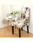 Druk kwiatowy Stretch elastyczne pokrowce na krzesła elastan na ślub jadalnia biuro konferencyjne housse de chaise pokrowiec na 