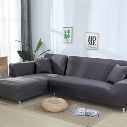 Szary kolor elastyczna kanapa rozkładana Sofa pokrywa Loveseat rozkładana okładka pokrowce na salon przekrój Sofa narzuty na fot