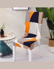 1 Pc elastyczny kwiatowy Slipcovers pokrowce na krzesła elastan Stretch wymienny pokrowiec na krzesło do jadalni z oparciem nowo