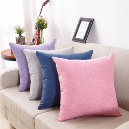 Eleganckie dekoracyjne bawełniane poszewki na poduszki kwadratowe naturalny materiał w kolorze niebieskim różowym