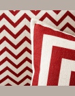 Czerwony geometryczne kraty poduszka poszewka poszewka na poduszkę poduszki dekoracyjne do domu grube poszewka na pościel Sofa p